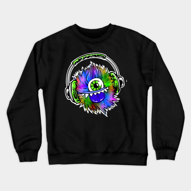 Psychedelic Monster Crewneck Sweatshirt by PsychedUp